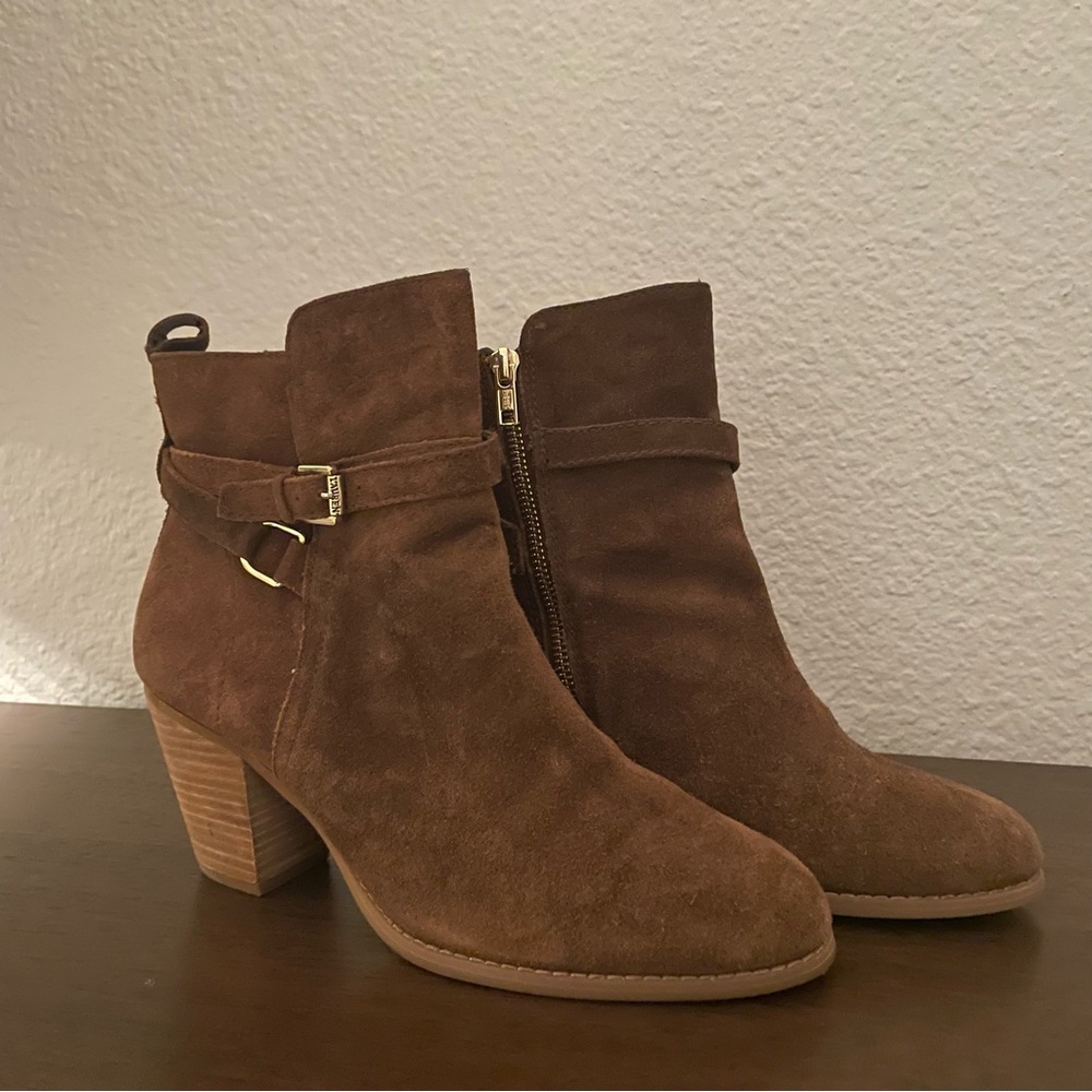 Ralph Lauren Oiled Suede Bootie, Dark Snuff - 10B